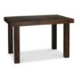 Bentley Designs Akita Walnut Extending Dining Set with 4 Brown Square Back Chairs