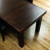 Bentley Designs Akita Walnut Large Extending Dining Set with 6 Slatted Back Chairs