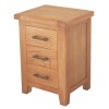 Furniture Link Hampshire Oak Bedside Table