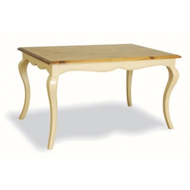 French Painted Dining Table - cream