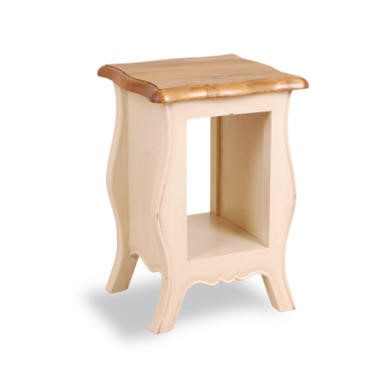 French Painted Monique Bedside Table - cream