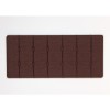Kyoto Futons Chester Buttoned Fabric Double Headboard in Chocolate