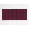 Kyoto Futons Chester Buttoned Fabric Kingsize Headboard in Plum