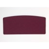 Kyoto Futons Gloucester Curved Fabric Double Headboard in Plum