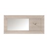 Sciae Lumeo Wall Mirror with Clock in Oak