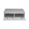 Skylight Electra Gloss Coffee Table In White With LED Lighting