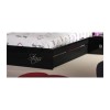 Sciae Strass Lacquered Black Gloss Bed Drawer