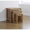 Mountrose Ashford Solid Wood Nest Of Tables with Ash Veneer