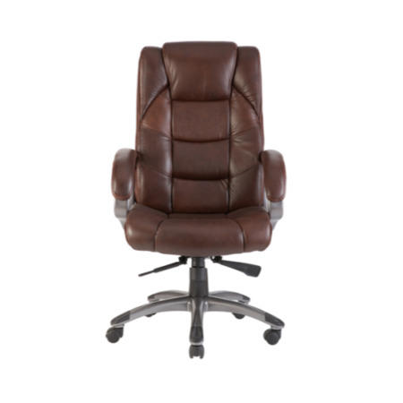 Alphason Designs Northland Brown Leather Faced Executive Chair