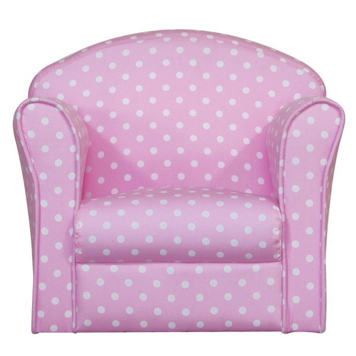 Kidsaw Mini Girls Armchair Pink With Dots Furniture123