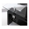 Wilkinson Furniture Calico Glass Top Coffee Table in Black