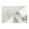 Wilkinson Furniture Calico Glass Top TV Stand in White