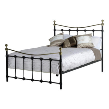 Seconique Dakota Double Bed Frame in Black
