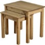 GRADE A1 - Seconique Panama Solid Pine Nest of 2 Tables