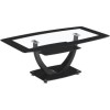 Seconique Henley Coffee Table in Glass and Black