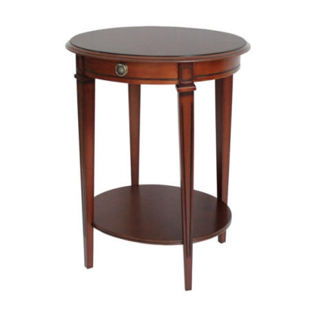 GRADE A3 -  Origin Red Winchester Oval Side Table in Mahogany