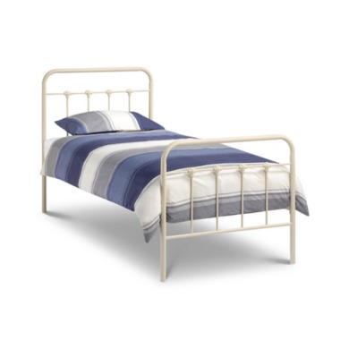 Julian Bowen Pappelwick Single Bed Frame in White Julian Bowen Pappelwick Single Bed Frame in White