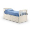 Julian Bowen Hornblower Single Guest Bed with Trundle in Stone White