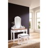 Germania Debora Dressing Table with Stool in White and Pine