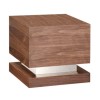 GRADE A3 - Jual Furnishings Cube Lamp Table in Walnut