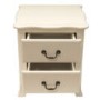 LPD Chantilly 2 Drawer Bedside Cabinet in Antique White