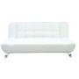 Sofa Bed in White Leather - LPD Vogue