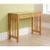 Mountrose Ashford Solid Wood 2 Drawer Console Table with Ash Veneer