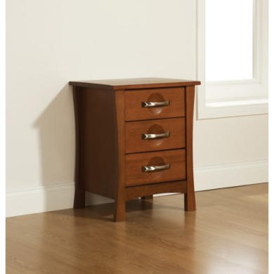 Mountrose Nexus Solid Wood 3 Drawer Bedside Table
