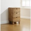 Mountrose Olivia Solid Pine 3 Drawer Curved Bedside Cabinet