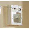 Mountrose Rose Mirrored Wall Cabinet in White