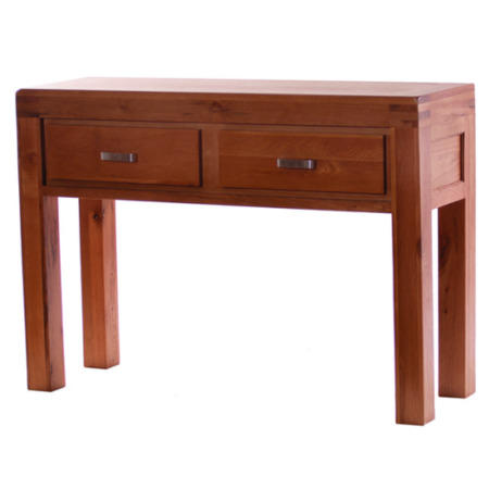 Furniture Link Boston Solid Oak 2 Drawer Large Console Table