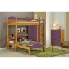 Verona Design Maximus L Shape High-Sleeper Bedroom Set with Drawers in Antique Pine and Lilac