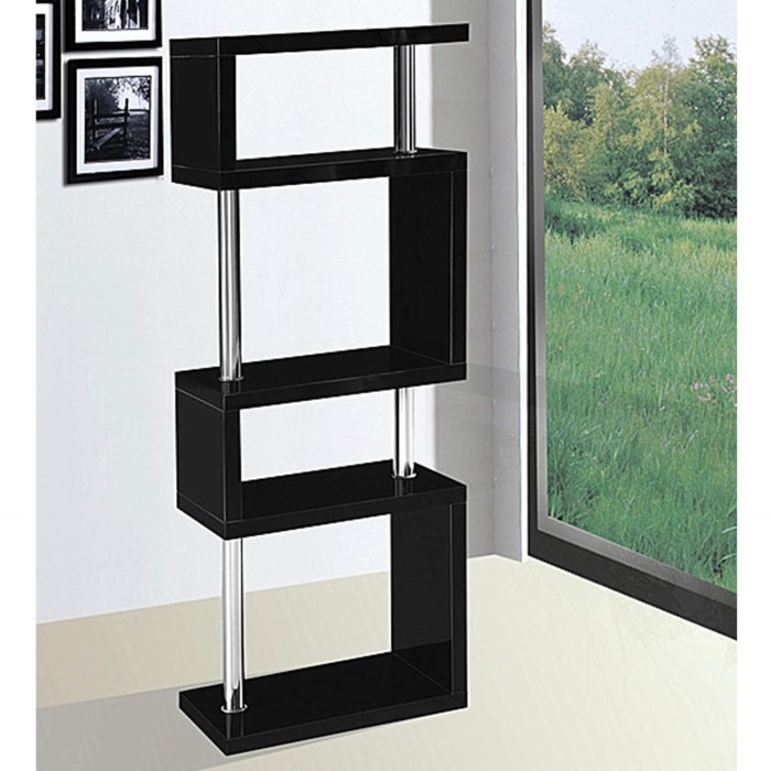 Miami 5 Tier Shelving Black Furniture123