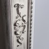 Carved Rectangle Wall Hanging Mirror in Grey - Caspian House 