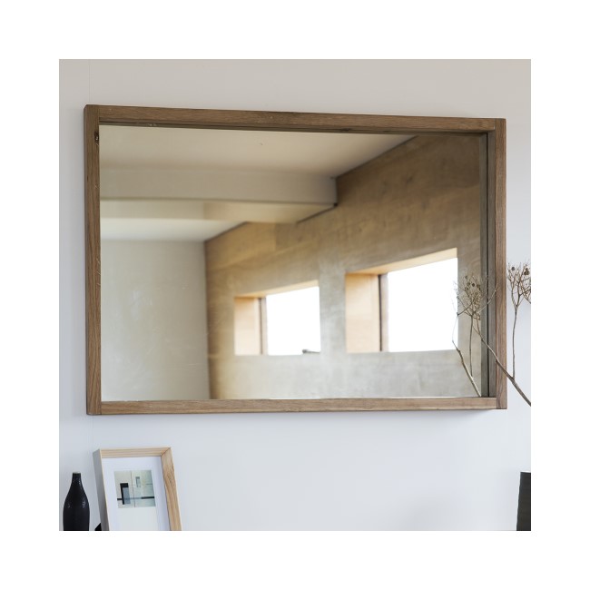 Gallery Kielder Wooden Frame Living Room Mirror