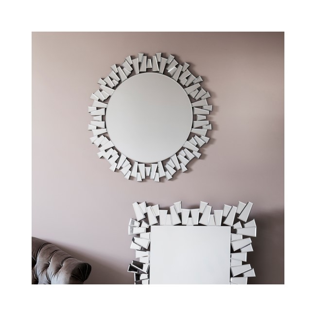 Rickman Round Wall Mirror With Statement Mirror frame