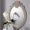 Valmont Oval Mirror in Cream