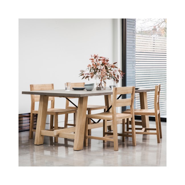 Chilson Trestle 6 seater Dining Table 