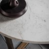Cleo Round Coffee Table With Marble Top