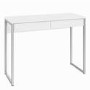 White Gloss Desk with Drawers - Function Plus