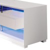 GRADE A3 - Evoque White on White High Gloss LED TV Unit With Storage