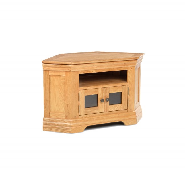 Heritage Furniture Bayonne Solid Oak Corner TV Cabinet