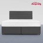 Airsprung Super King 4 Drawer Divan Bed with Comfort Mattress - Charcoal