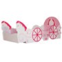 Kidsaw Princess Carriage Single Bed in Pink & Cream