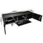 GRADE A2 - Wide Black Oak TV Stand with Storage - TV's up to 70" - Helmer