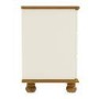 Cream and Pine 3 Drawer Bedside Table - Hamilton