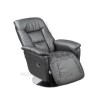 Birlea Furniture Kansas Bonded Leather Swivel Chair in Black