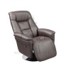 Birlea Furniture Kansas Bonded Leather Swivel Chair in Brown