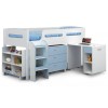 GRADE A2 - Julian Bowen Kimbo Blue Cabin Bed with Pull Out Desk