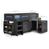 Julian Bowen Kimbo Dark Grey Cabin Bed with Pull Out Desk